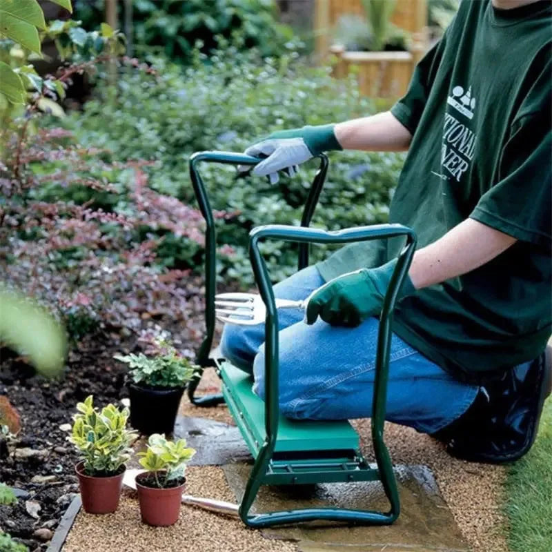 Heavy-Duty Folding Garden Kneeler & Seat – Thick Soft EVA Kneeling Pad Garden Bench Stool for Gardening
