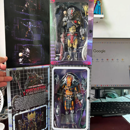 NECA Predator Clan Leader Action Figure — Deluxe Concrete Jungle Alien Warrior Model Toy & Desk Decor Gift