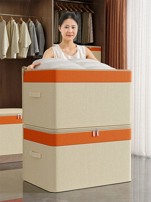 Portable Large Capacity Quilt & Clothes Organizer Bag – Home, Closet & Dorm Storage Solution