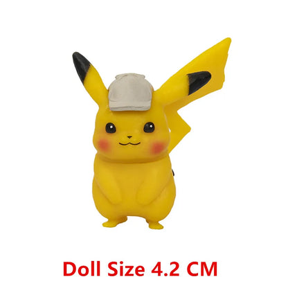 Pokemon 4-13cm Anime Figures – Pikachu, Mewtwo, Charmander, Blastoise Action Model Toy Gifts