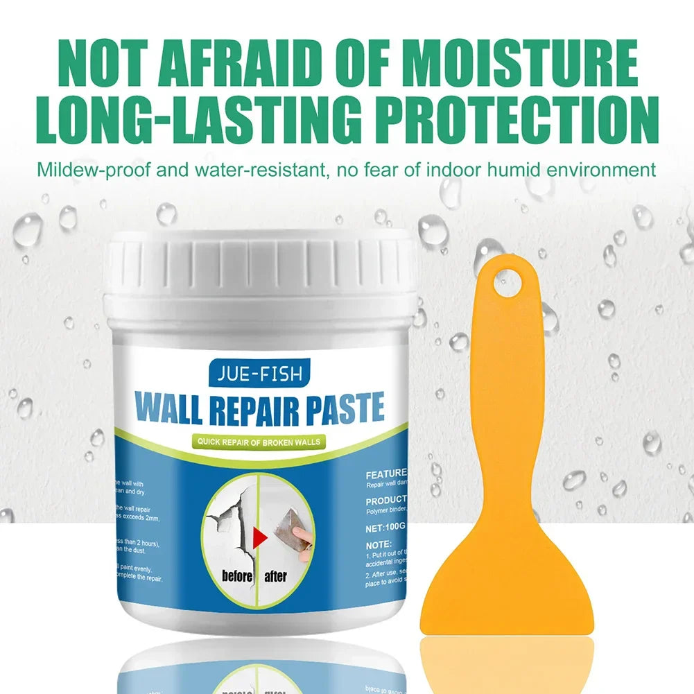 100g Multipurpose Ceramic Repair Adhesive – Strong Bonding Professional Repair Agent with Scraper for Bathroom Walls & Floors