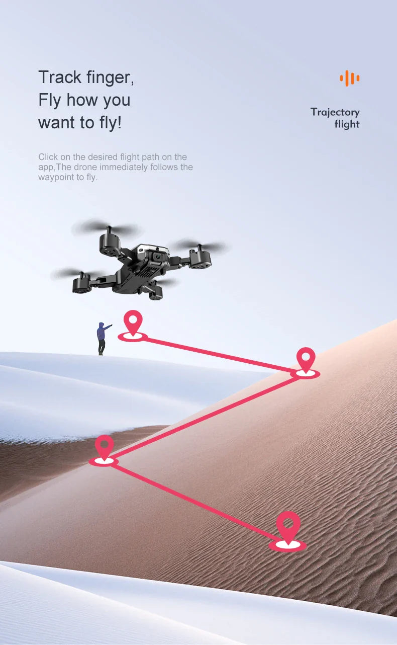 KBDFA G6 5G Drone – 8K HD Camera, GPS, Four-Sided Obstacle Avoidance, Foldable Quadcopter RC Helicopter for FPV & Professional Use