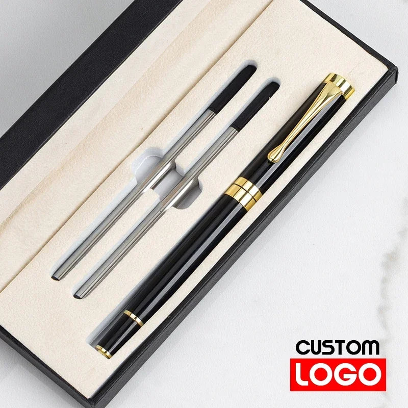 Luxury Metal Ballpoint Pen Gift Set — School, Business & Office Signature Roller Pen, Student Stationery Supplies