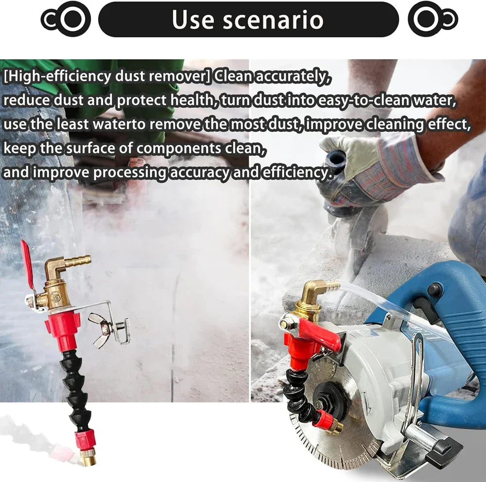 Coolant Misting Nozzle System – Dust-Proof Water Sprayer for Marble, Tile & Brick Cutting Machines