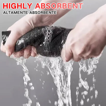 Thickened Microfiber Glass Cleaning Cloth - Reusable and Lint-Free Towel for Kitchen, Glass, and Car Cleaning