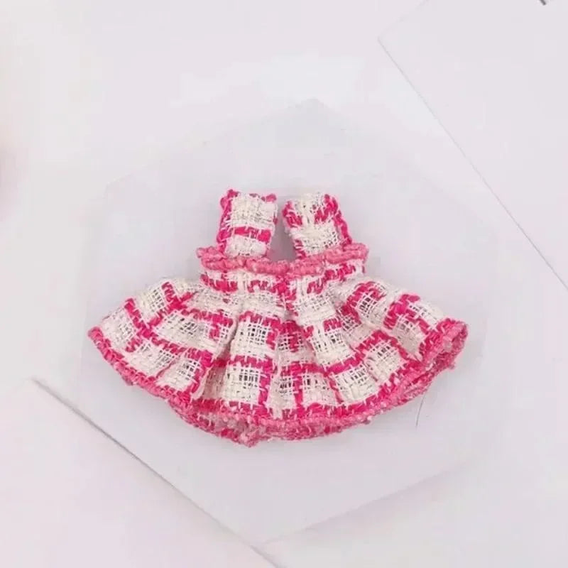 17cm Labubu Doll Clothes Set – Kpop EXO Labubu Idol V1 V2 Skirt & Sweater Outfit, Clothing Gift