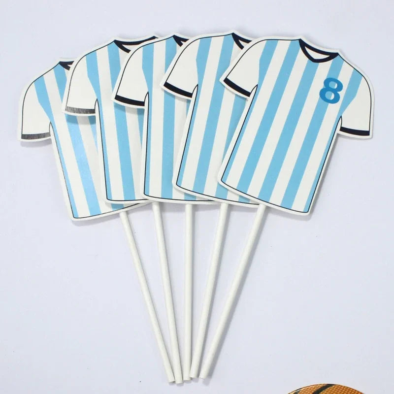 Soccer Cake Topper (Boy) – Football Party Decorations & Happy Birthday Cake Picks for Kids