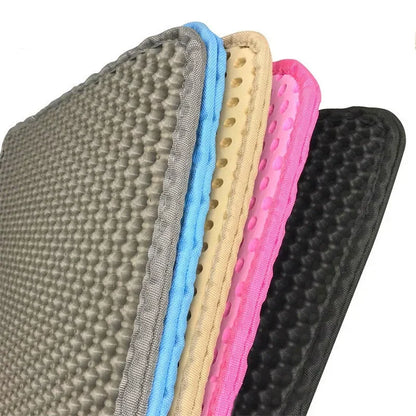 Premium Cat Litter Mat: Waterproof Double Layer Design | Easy-Clean Urine Proof Trapping | Non-Slip & Large Footprint - Ideal Cat Scratch Pad & Toilet Pad Solution!