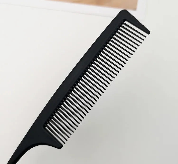 Professional Stainless Steel Hair Tail Comb – Fine Teeth Salon Styling Comb, Spiked Hair Care Tool for Barbers