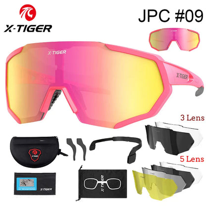 X-TIGER Polarized Cycling Glasses — Photochromic MTB & Road Bike Sunglasses for Sports