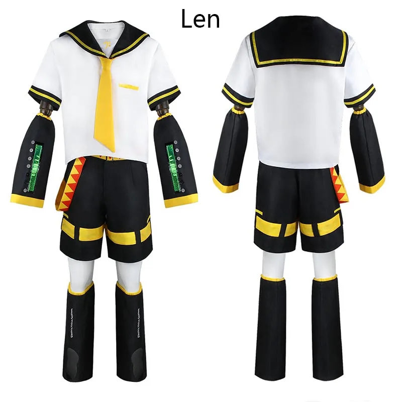 Anime Rin & Len Cosplay Costume — Kagamine JK Uniform for Halloween, Comic Con & Cosplay Outfits