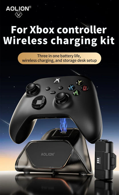 Aolion Wireless Charging Dock for Xbox Series X/S & One Controllers – Gamepad Charging Base