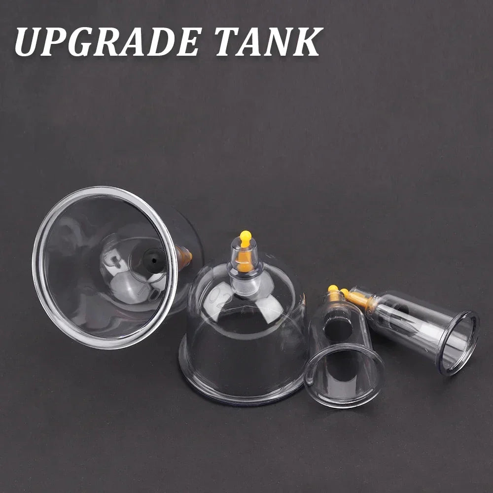 12/20/24 Cans Vacuum Acupuncture Cupping Set – Anti-Cellulite & Physiotherapy Suction Cup Massage Therapy