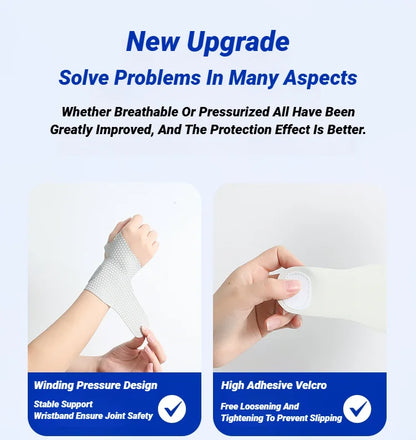Adjustable Ultra-Thin Wrist Strap — Breathable Support for Sprains, Pain Relief, Gym Exercise, Arthritis & Carpal Tunnel