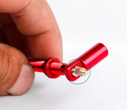 Deemount 2-in-1 Presta Valve Caps & Core Tool — CNC Alloy Lightweight Bicycle Valve Nipple (10/4/2PCS)