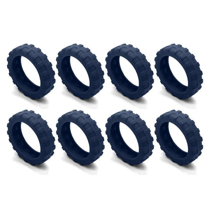 Universal Silicone Luggage Wheel Covers — Travel Suitcase Caster Protector, Noise & Wear Reduction