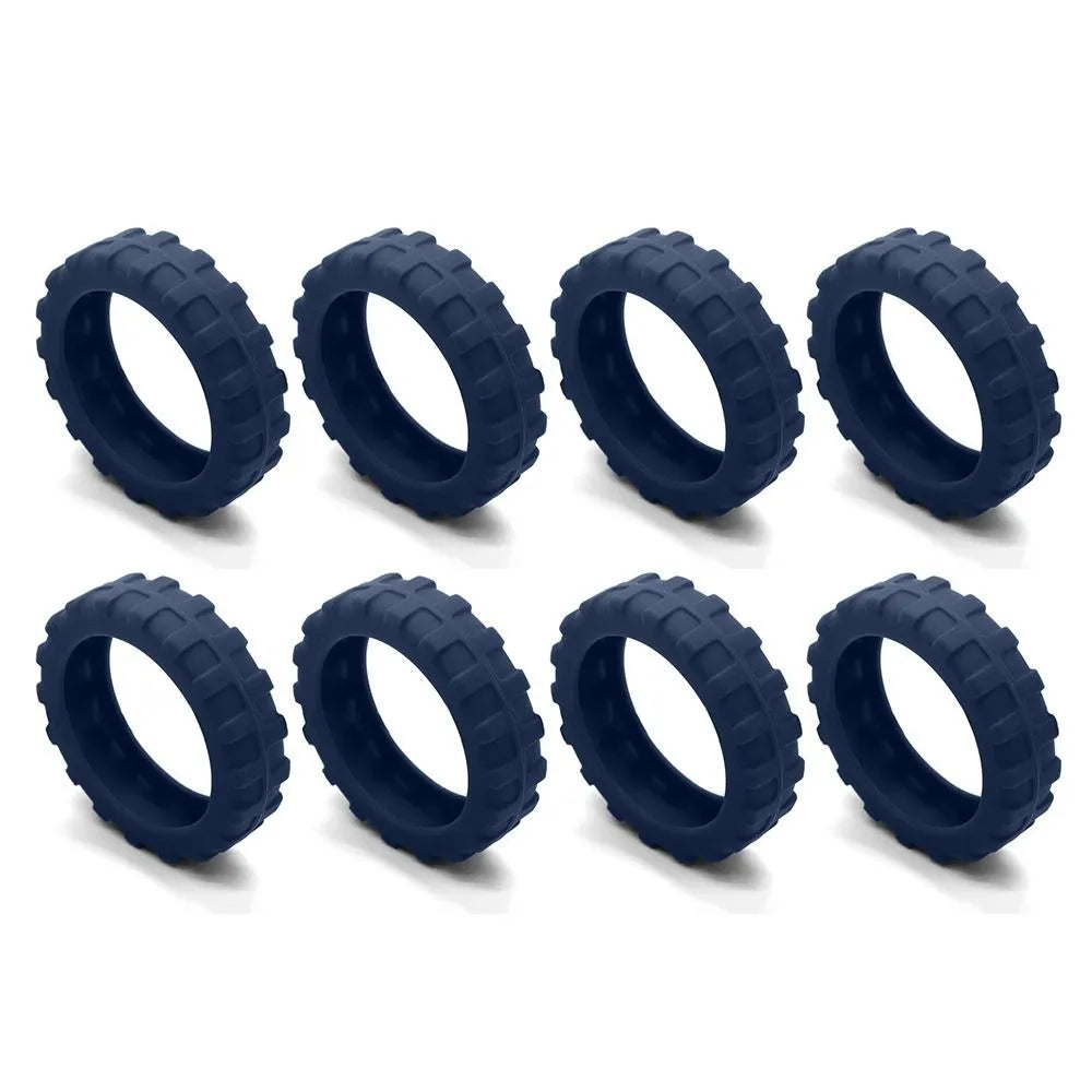 Universal Silicone Luggage Wheel Protectors – Travel Suitcase Caster Covers to Reduce Wear & Noise