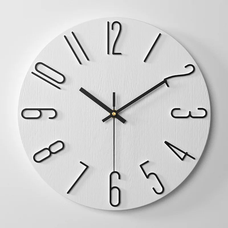 3D Digital Wall Clock – Simple Creative Household Dial, Fashion Decorative 12-Inch (30CM) Clock for Living Room