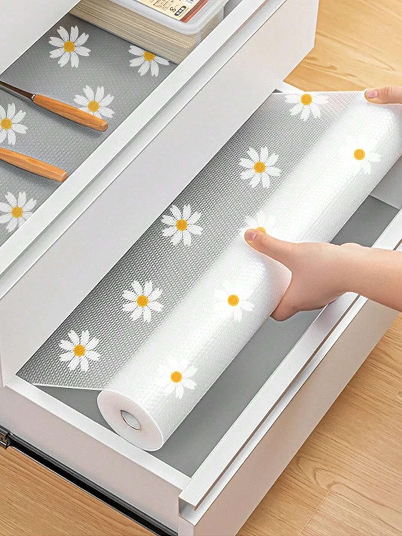Daisy Shelf Liner — Waterproof EVA Kitchen Cabinet, Fridge & Drawer Mat
