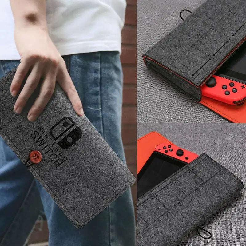 Fashionable Portable Protection: Nintendo Switch Storage Bag - Soft Shockproof NX Case for Gamer Accessories - Stylish Handbag for Game Host Protection