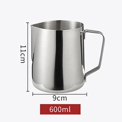 Stainless Steel Milk Frothing Pitcher Jug – 100ML–2000ML Espresso Barista Latte & Cappuccino Cream Foam Maker Cup
