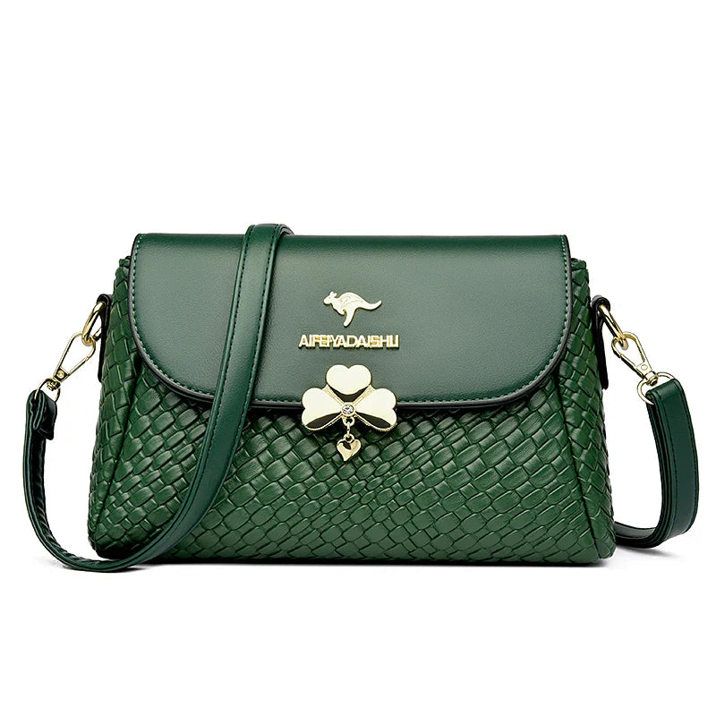 Luxury Women’s Designer Handbags – 2025 Soft Knitting Leather Crossbody Shoulder Bag