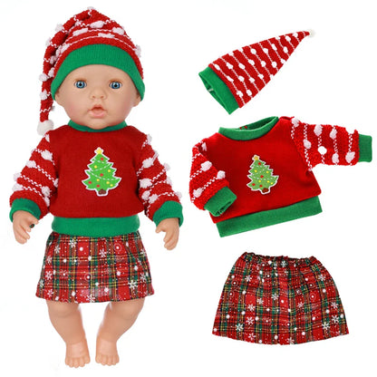 18-Inch Girl Doll Clothes – Pink Coat & Office Dress Outfit, Baby Girl Doll Gift Toy