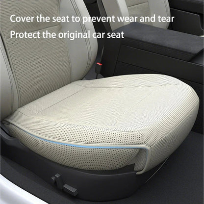Tesla Model Y Juniper 2025 Seat Cushion – PU Breathable Punching Split Car Seat Protector Universal Interior Accessory