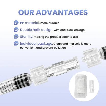 Sterile Female Luer Lock Syringe Connector – Threaded Coupler, Individually Packaged