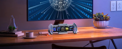 Divoom Times Gate RGB Digital Clock – Smart APP Control, WiFi, Gaming Room & Cyberpunk Office Decor