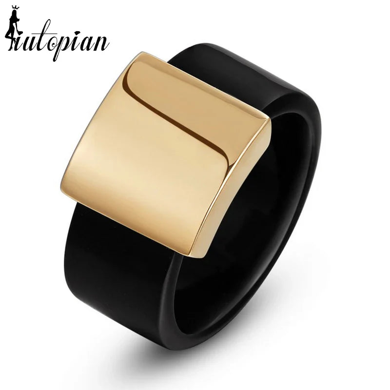 Italina Rigant Wide Statement Ring for Women – Adjustable Size 5.5-11 #RA13611