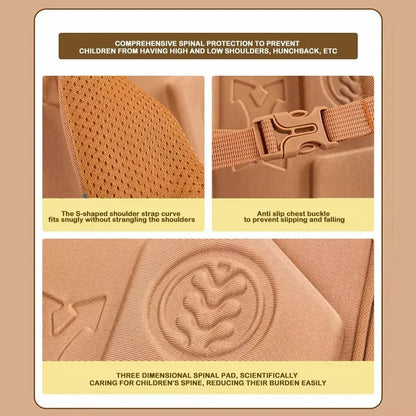 Capybara Waterproof School Backpack | Large Capacity, Ergonomic Straps for Students, Spine-Friendly Gift Bag