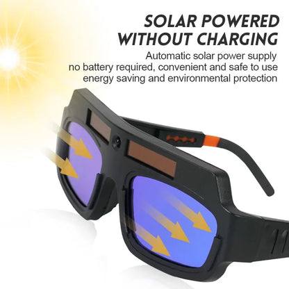 Auto-Darkening Welding Glasses : Argon Arc Eye Protection Goggles with Anti-Glare, Dimming Lens - Welder's Essential Tool