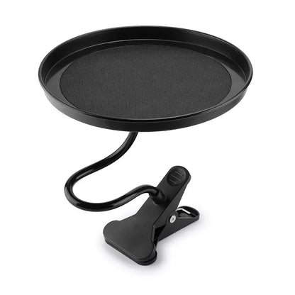 Car Food Tray with Clamp Bracket - Folding Dining Table Drink Holder, Back Seat Water Cup Holder, Car Swivel Tray Pallet