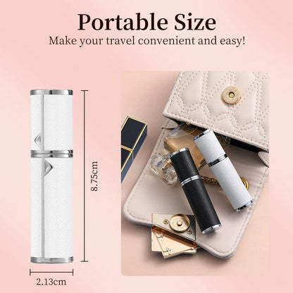 Louischanzl Premium PU Leather Perfume Sprayer – 5ml Travel Atomizer Bottle for Tight-Sealing Fragrance