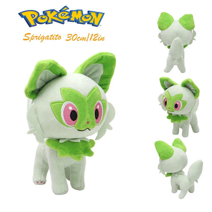 Sprigatito & Friends Plush Toys – Chikorita, Slowpoke, Froakie, Charizard Anime Stuffed Dolls, Gift for Kids