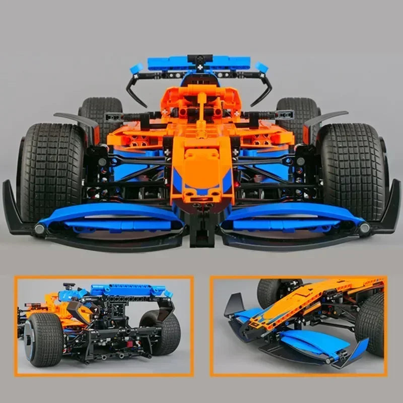 F1 Technical W14 Formula 1:8 Racing Car – 1432PCS City Speed Building Blocks, Compatible with 42141, Sports Vehicle Model Assembly Toy