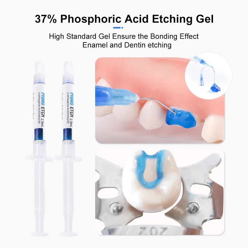 Dental Orthodontic Adhesive Kit — Light Cure Glue for Metal & Ceramic Brackets, Invisible Bonding Dentistry Tools