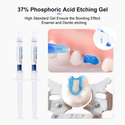 Dental Orthodontic Adhesive Kit — Light Cure Glue for Metal & Ceramic Brackets, Invisible Bonding Dentistry Tools