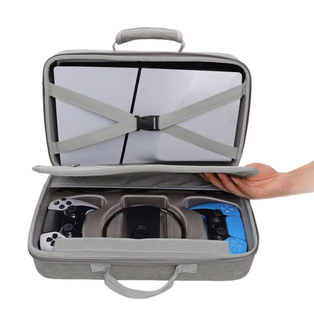 Carrying Case Protective Storage Bag for PS5 Slim – Console, Controllers & Accessories for PlayStation 5 Slim