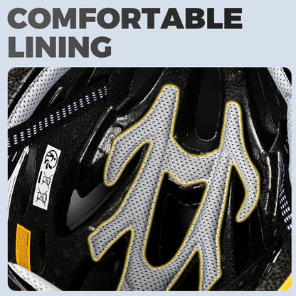 VICTGOAL Bicycle Helmet for Men - With Taillight, Magnetic Goggles, UV400 Lens & Sun Visor, MTB & Electric Scooter Bike Safety Helmet