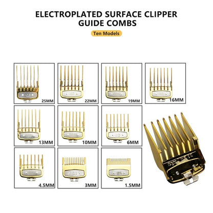 8/10PC Universal Hair Clipper Guard Set – Professional Limit Guide Combs for Wahl Trimmers & Barber Accessories