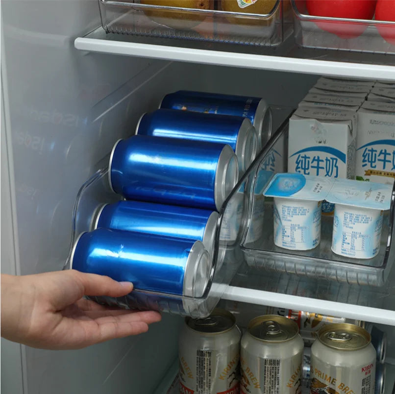 Kitchen Storage Can Dispensers – Soda & Food Can Organizer for Refrigerator & Freezer