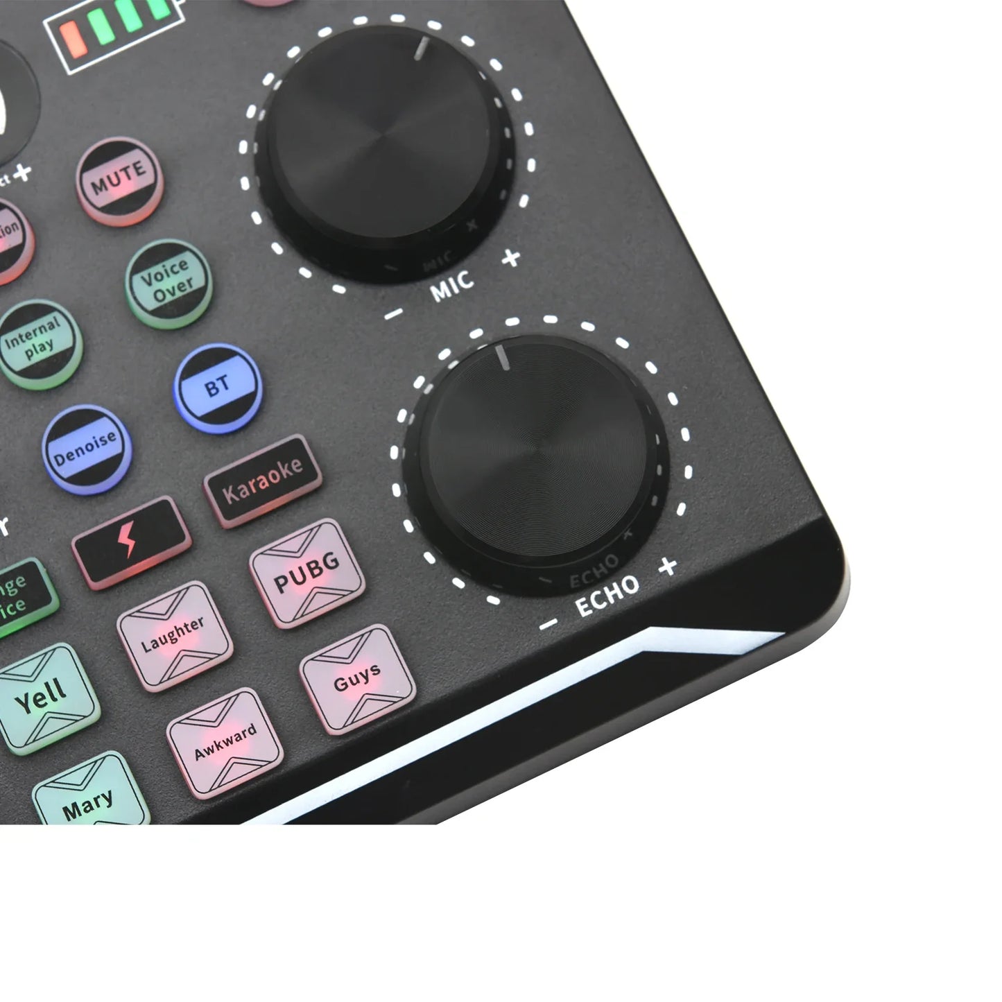 Live Sound Card Audio Interface with DJ Mixer Effects & Voice Changer – Bluetooth Mixer for Live Streaming & Singing