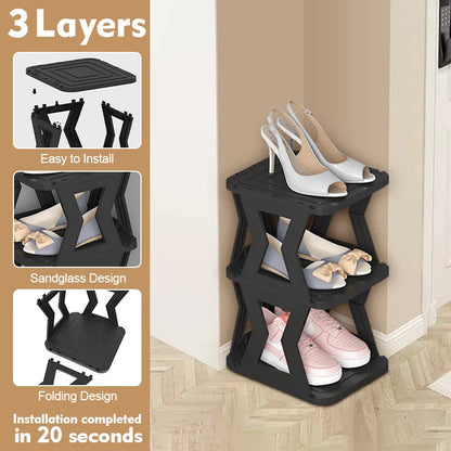 Multi-Layer Detachable Shoe Rack Storage Organizer — Space-Saving Household Shoe Shelf Cabinet