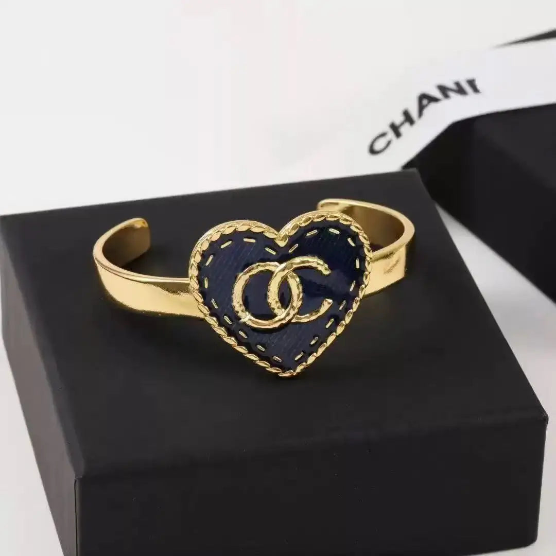 Gold Enamel Hollow Narrow Bracelet & Colorful Earrings Set — Classic Fashion, Lightweight Alloy Jewelry with Luxury Look