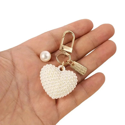 Pearl Keychain - Elegant DIY Pendant Accessory for Car Keys, Bags & Stylish Gifts