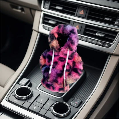 Universal Car Gear Shift Lever Cover – Sweatshirt Style Shifter Knob Hoodie for Car Decoration