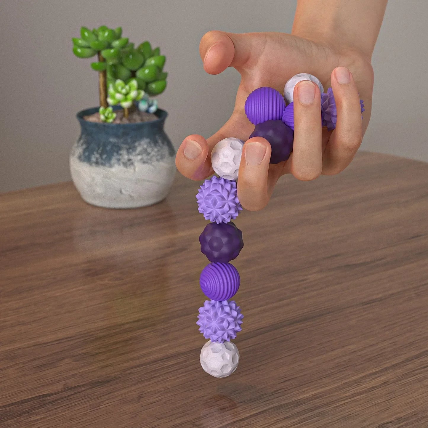 Silicone Magnetic Sensory Fidget Balls – Calming Stress Relief Toy for Kids & Adults   3/3