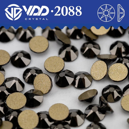 VDD AAAAA Crystal Flatback Rhinestones - SS16-SS30 16-Cut Gems for DIY Crafts & Nail Art Decoration